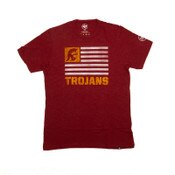 USC Trojans Men's '47 Cardinal Flag OHT Two Peat Scrum T-Shirt
